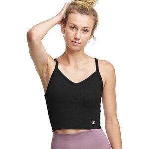NWT Champion Women’s Soft Touch Black Cropped Tank Top Size XL
